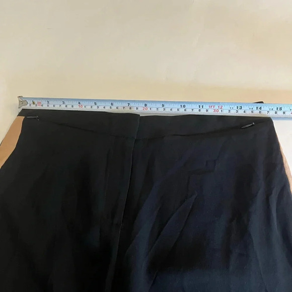 Eileen Fisher Womens 100% Silk Side Stripe Casual Wide Leg Pants black, size 4 - Picture 12 of 16